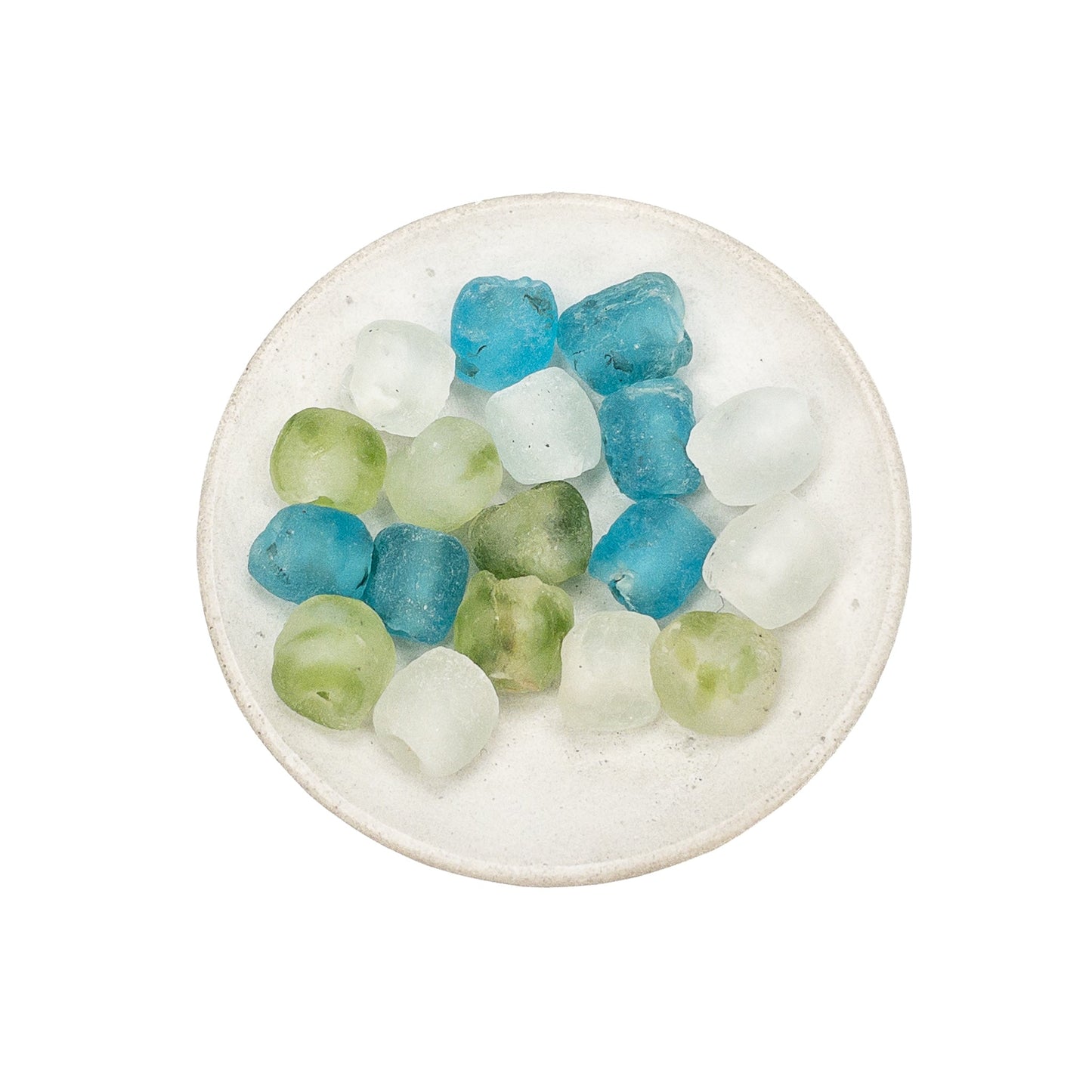 Morning Dew Rustic African Recycled Glass Bead Mix - 18 pcs.