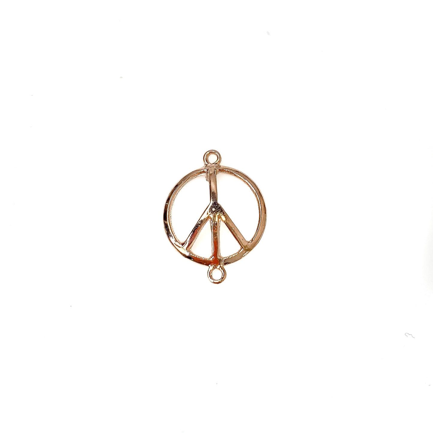 Peace Symbol Link Charm (3 Colors Available) - 1 pc.