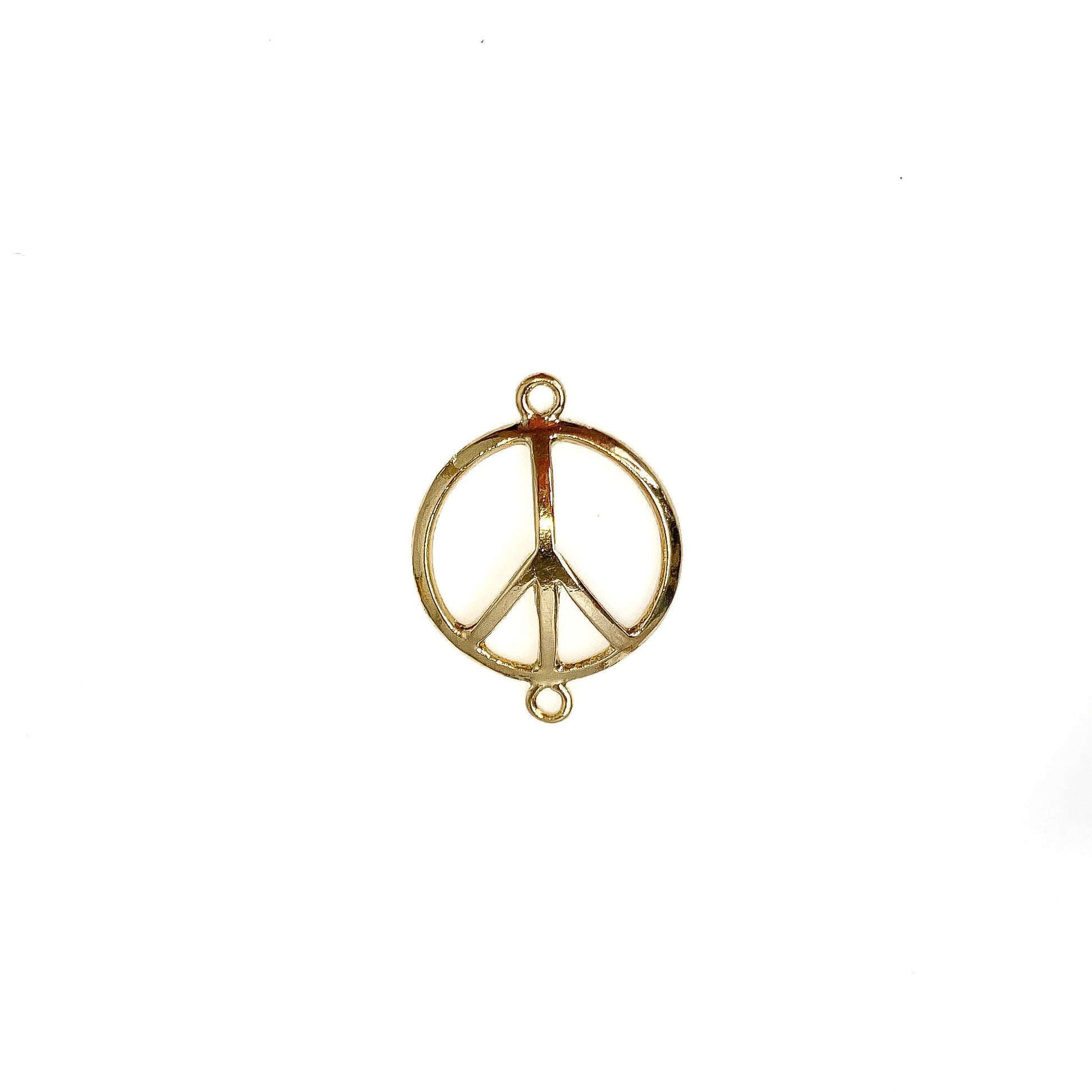 Peace Symbol Link Charm (3 Colors Available) - 1 pc.