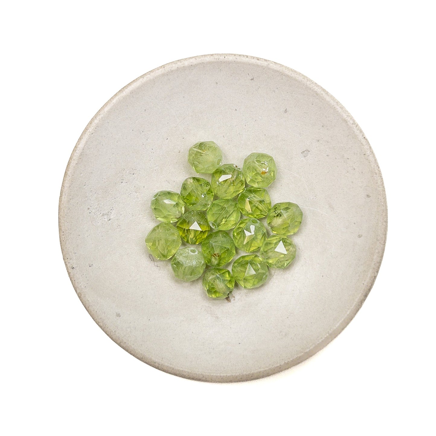 Peridot 6.5mm Faceted Star Cut Bead - 1 pc.-The Bead Gallery Honolulu