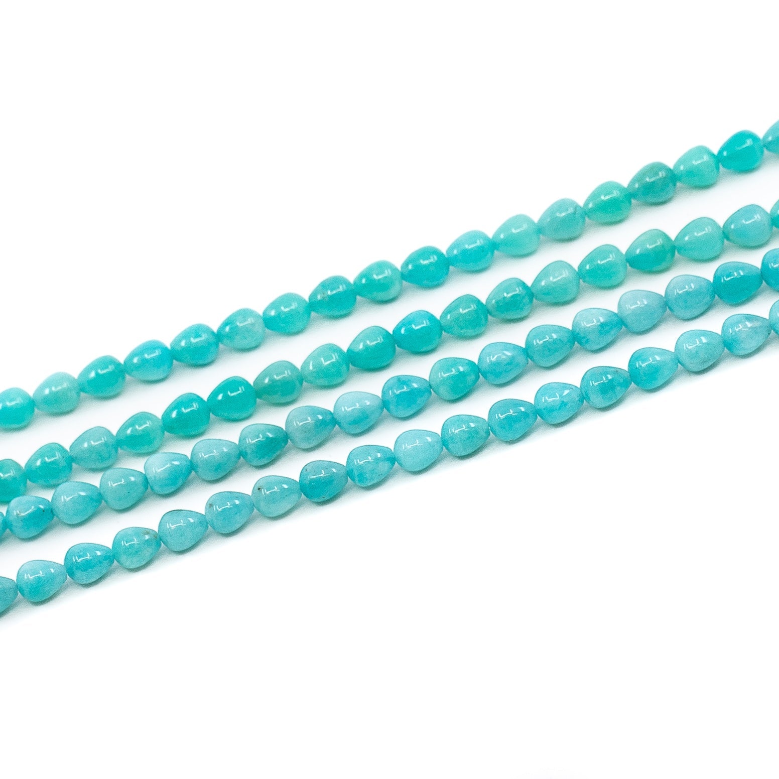 Peruvian Amazonite Strand - 6x7mm Pear