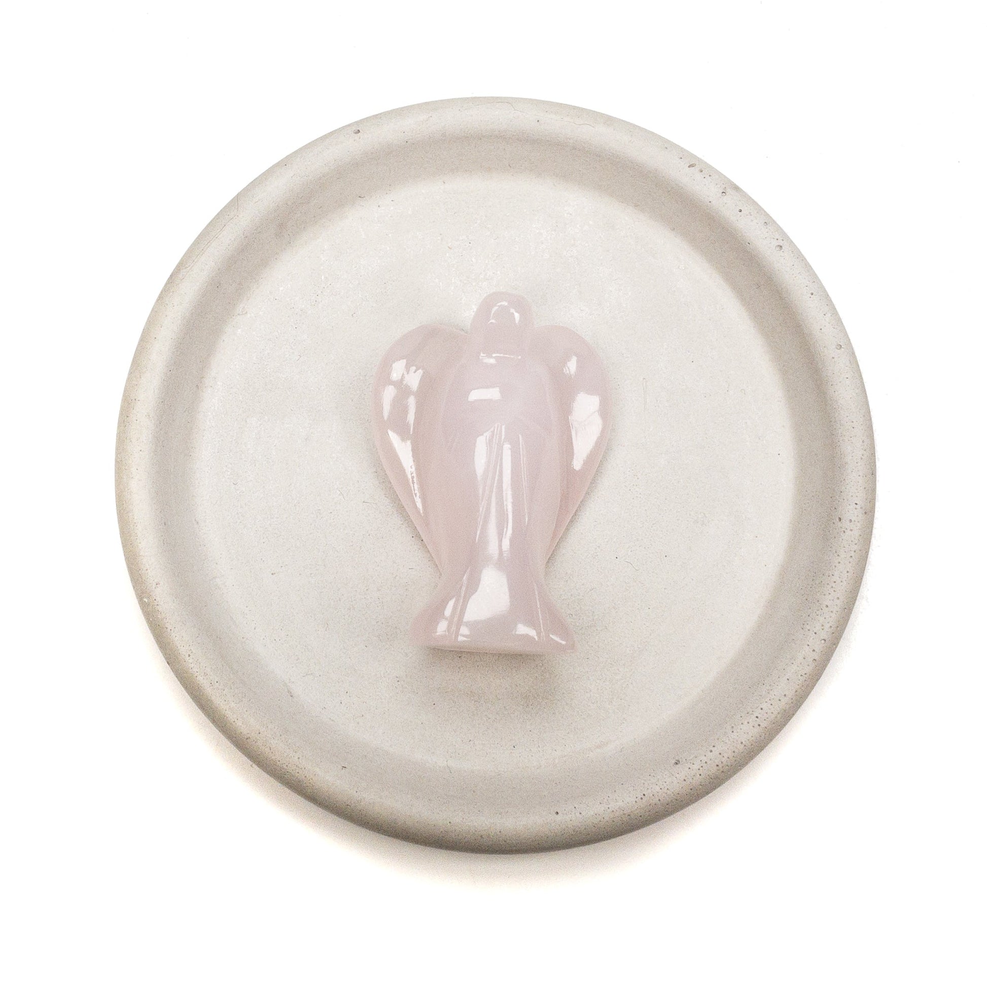 Pink Calcite Angel Figurine Specimen - 1 pc.
