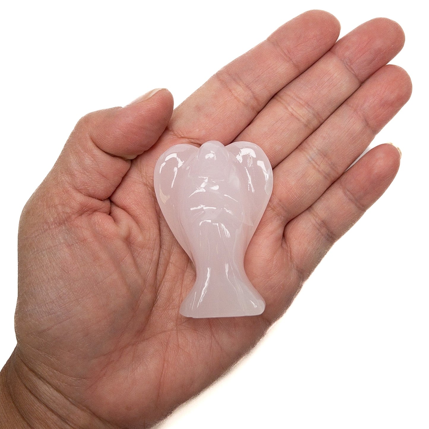 Pink Calcite Angel Figurine Specimen - 1 pc.