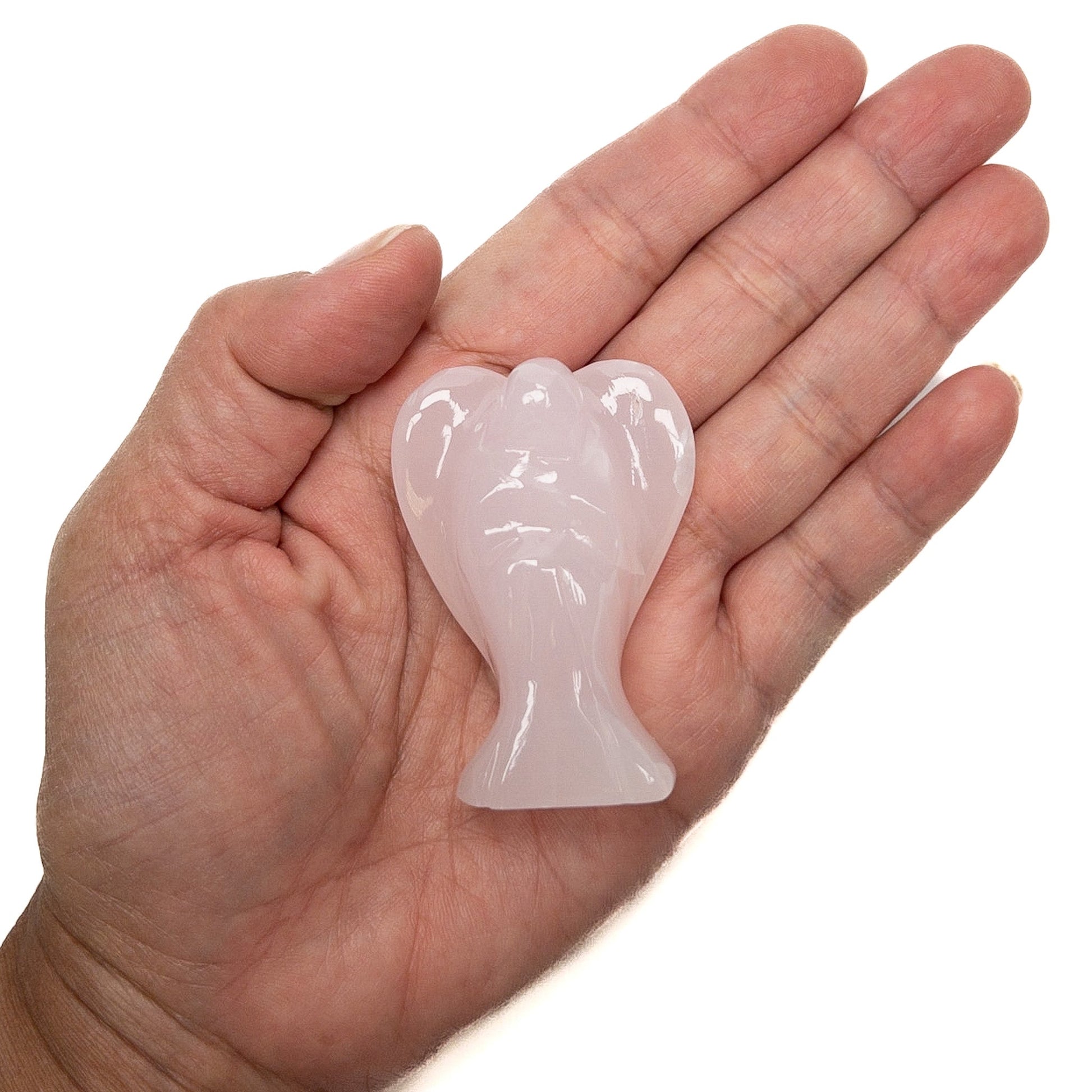 Pink Calcite Angel Figurine Specimen - 1 pc.