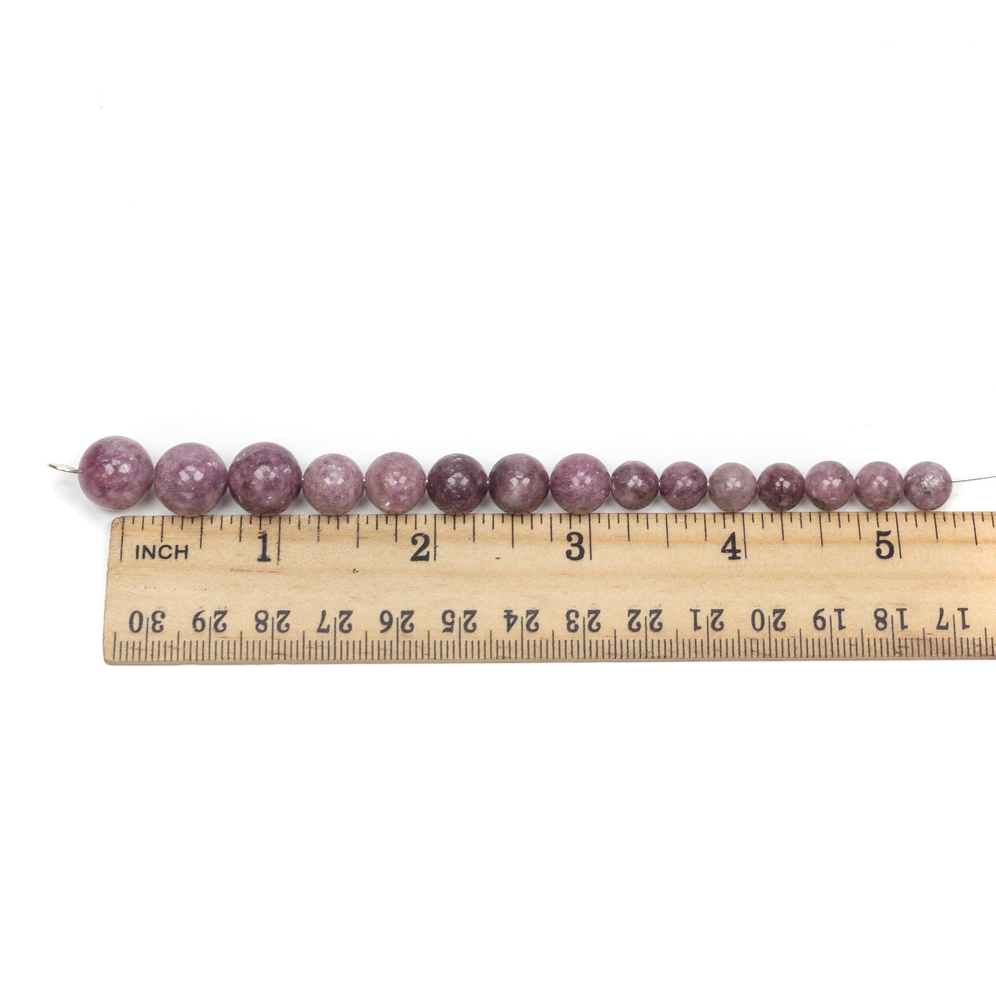 Pink Lepidolite Baubles Bead Mix - 15 pc.