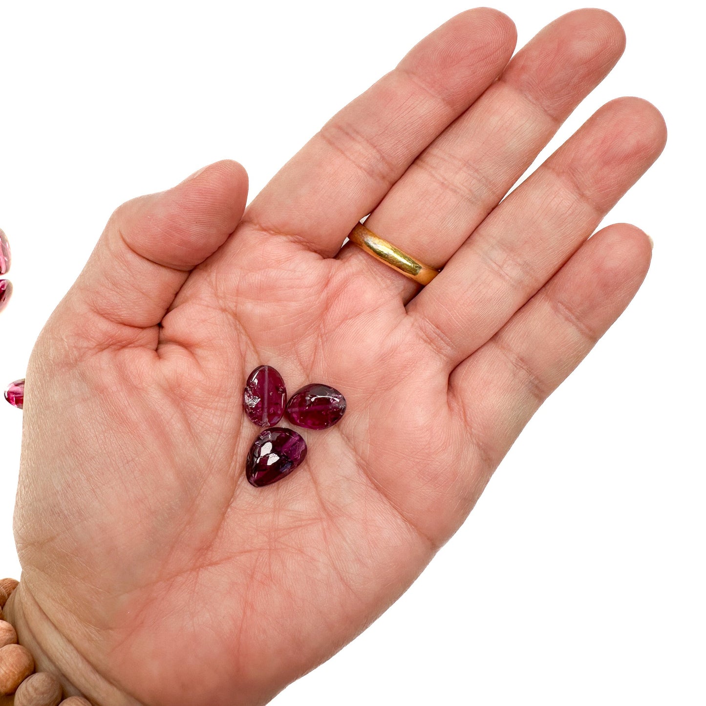 Pink Tourmaline Smooth Long Drill Tumbled Freeform Nugget Bead - 1 pc.-The Bead Gallery Honolulu