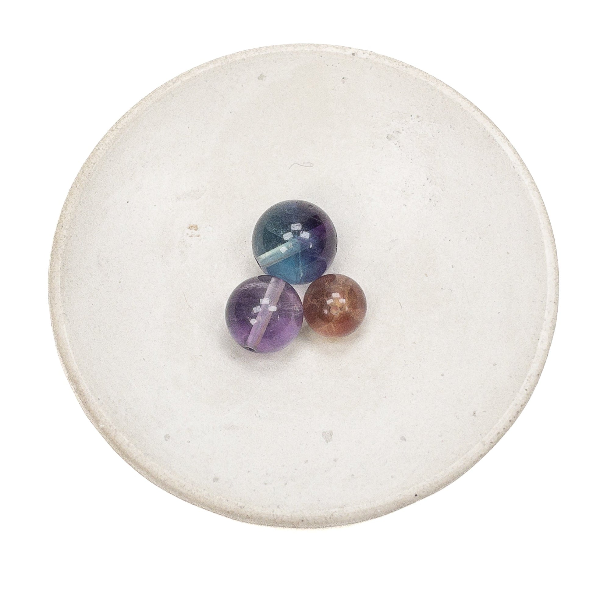 Rainbow Fluorite Graduated Bead Mix - 3 pcs.