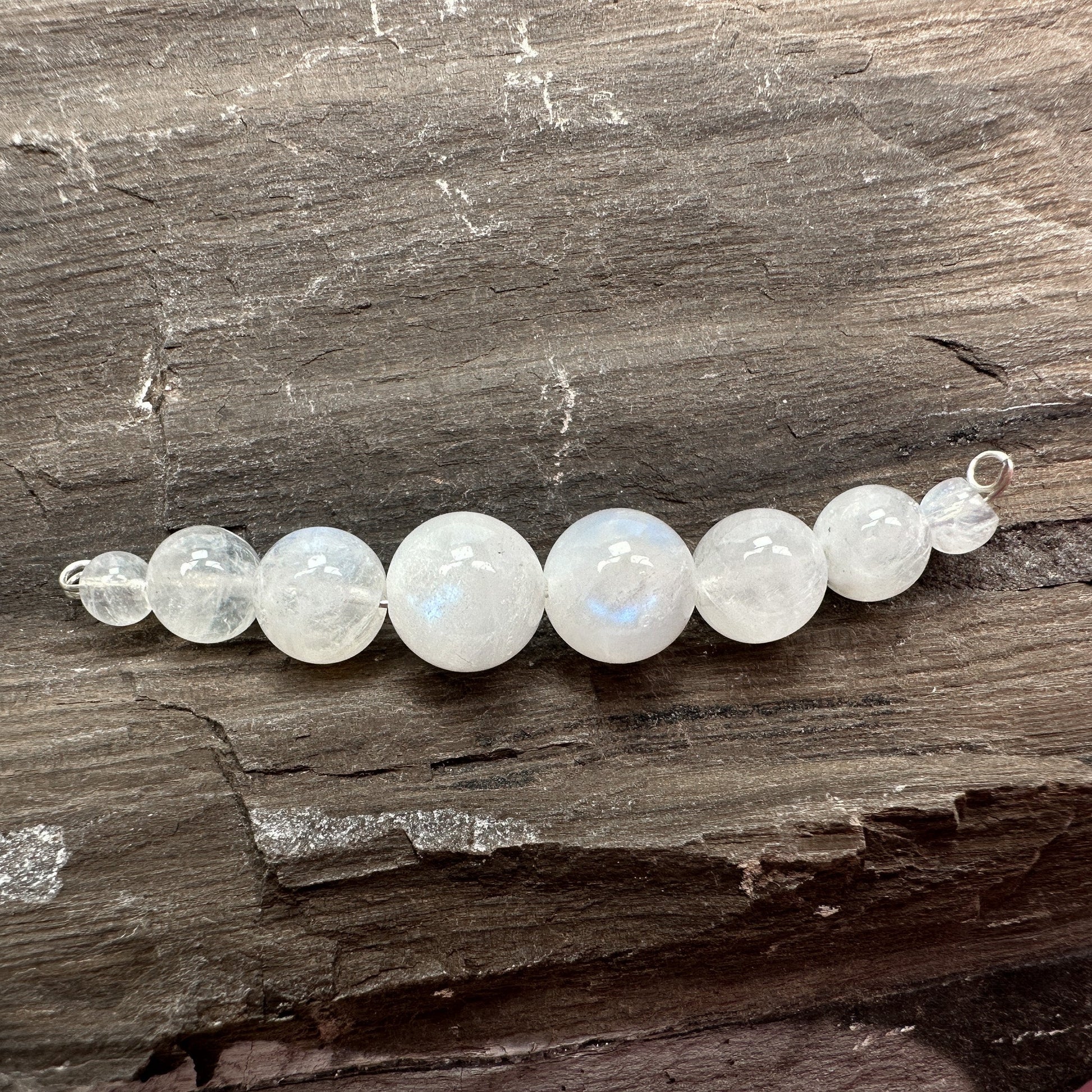 Rainbow Moonstone Round Bead Mix - 8 pcs.-The Bead Gallery Honolulu