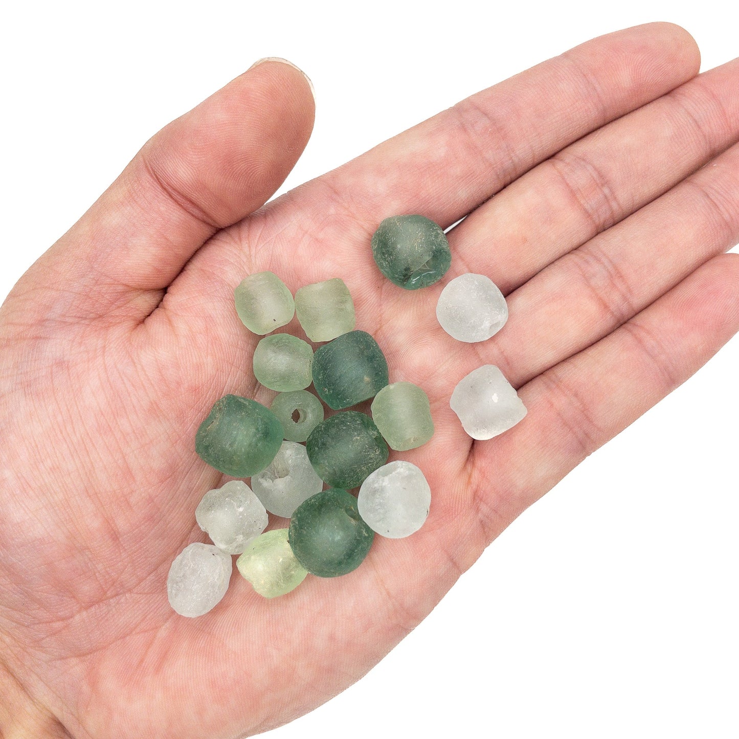 Rainy Days Rustic African Recycled Glass Bead Mix - 17 pcs.