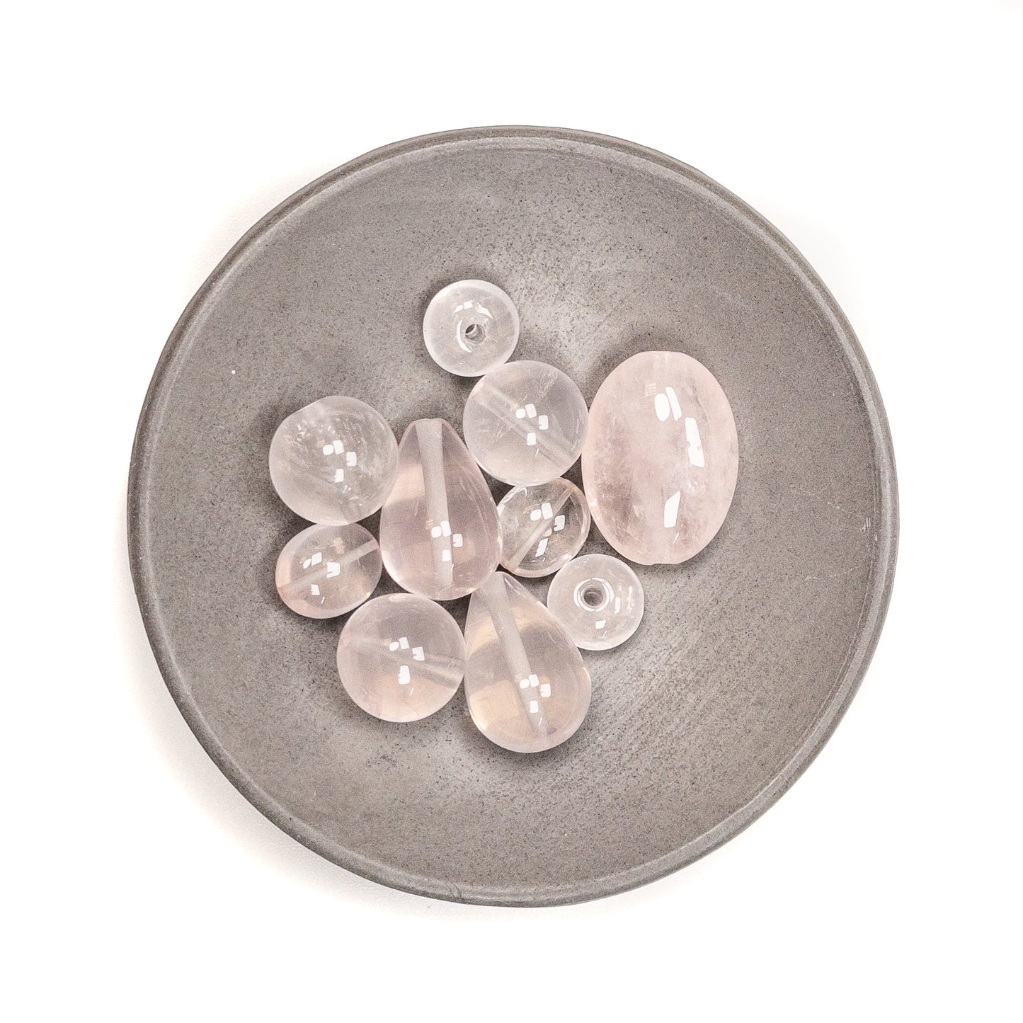 Rose Quartz Gemstone Bead Mix for LOVE! - 10 pcs.