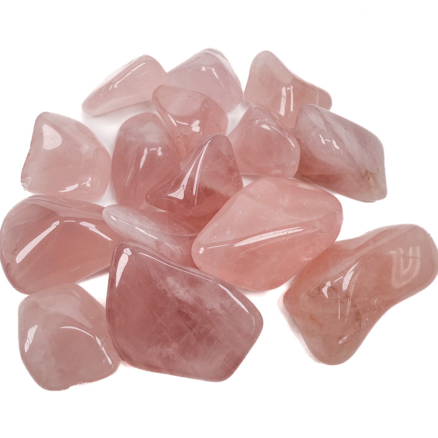 rose quartz tumbled stone