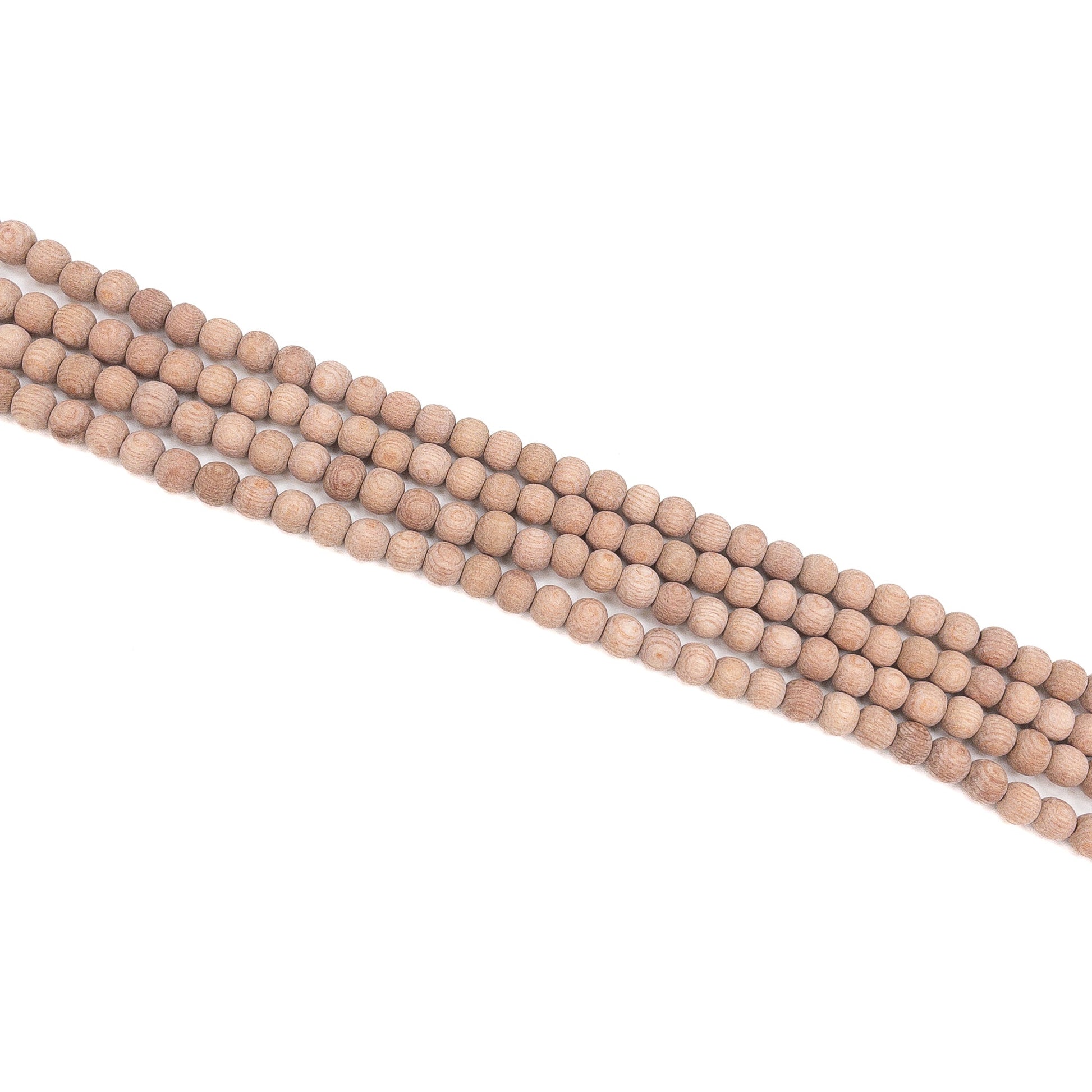 Rosewood 6mm Matte Finish Round Bead - 16" Strand