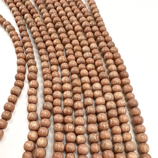 Rosewood Polished Finished Round Bead - 3, 4, 5mm - 16" Strand (GEM2194)-The Bead Gallery Honolulu