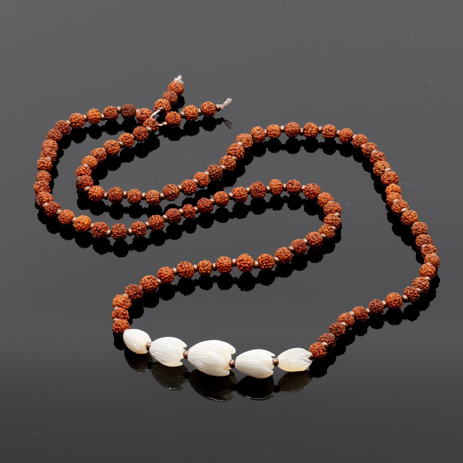 Rudraksha 4mm Round Bead - 18" Strand