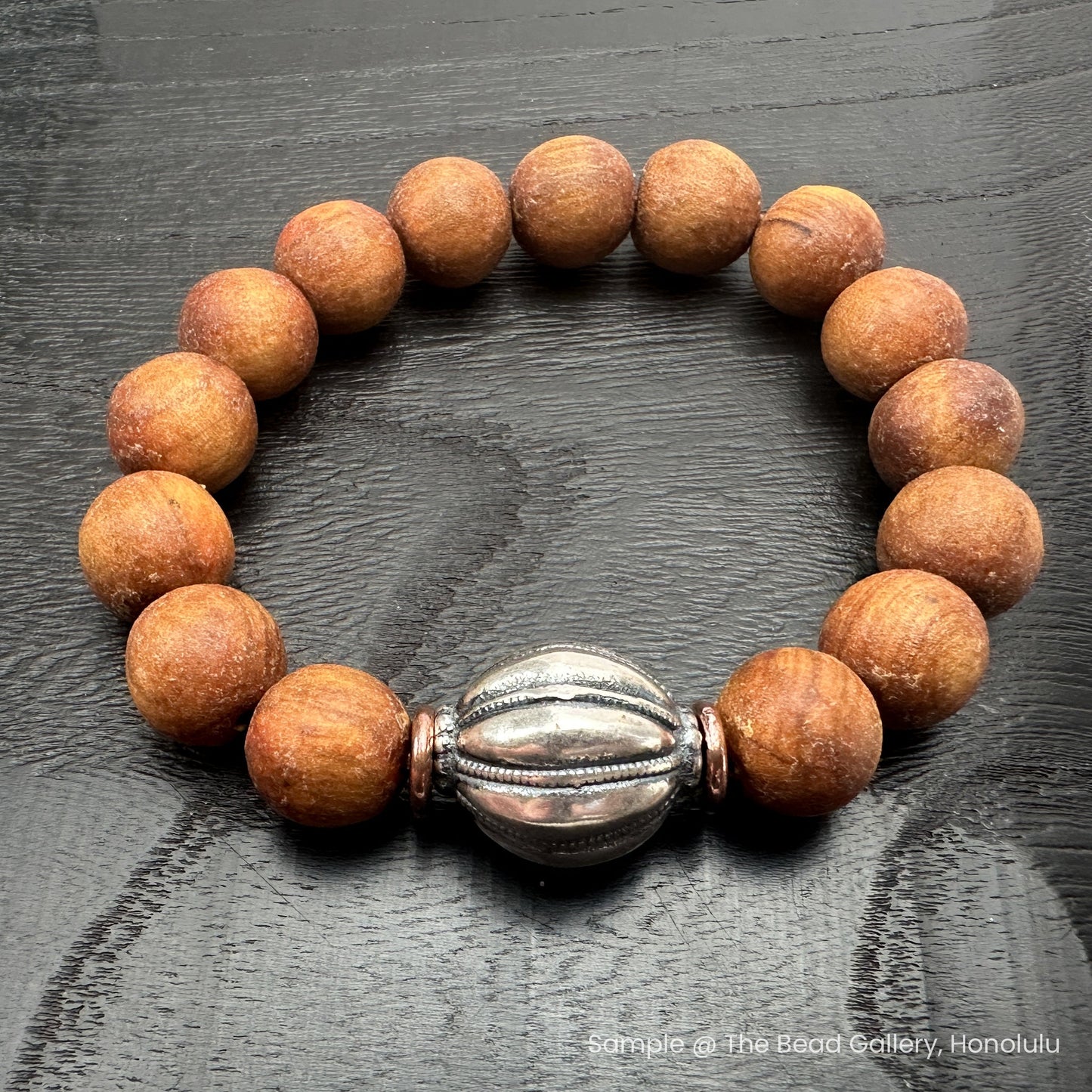 Sandalwood 12mm Round Bead - 8" Strand (GEM2212)-The Bead Gallery Honolulu