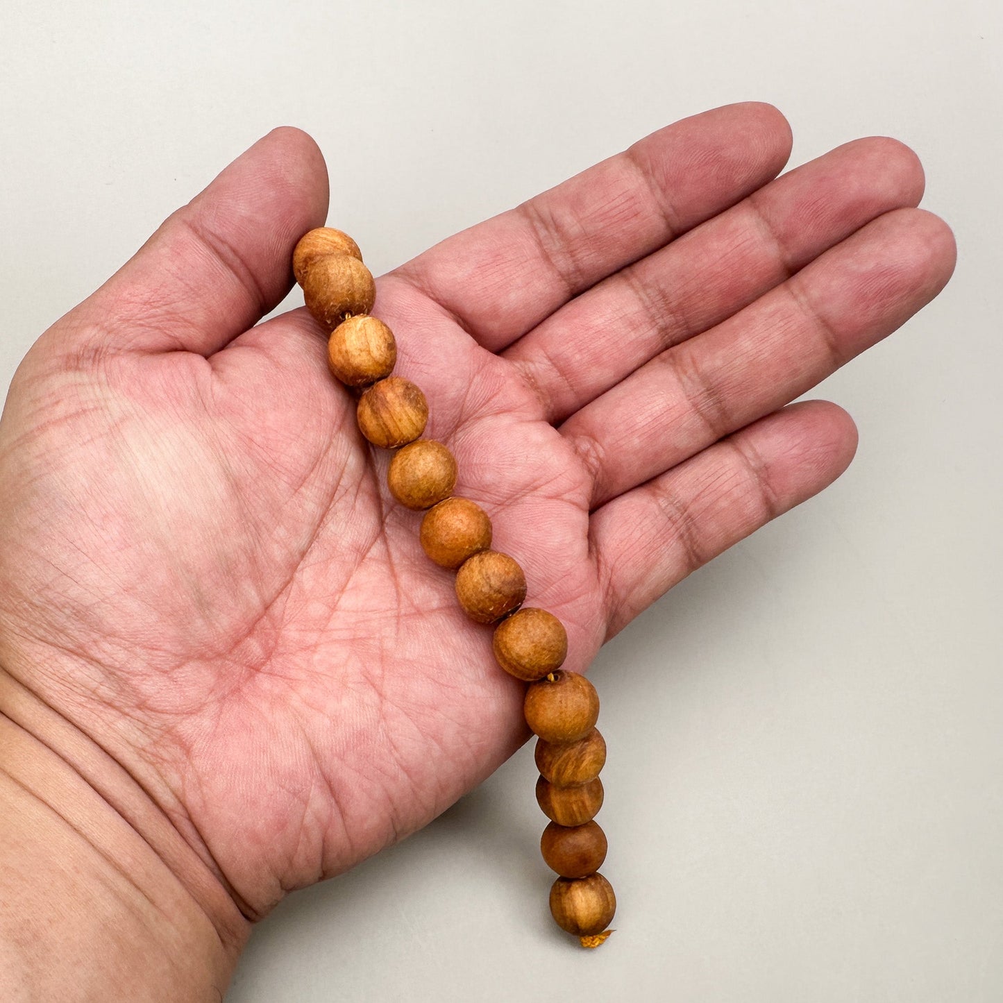 Sandalwood 12mm Round Bead - 8" Strand (GEM2212)-The Bead Gallery Honolulu