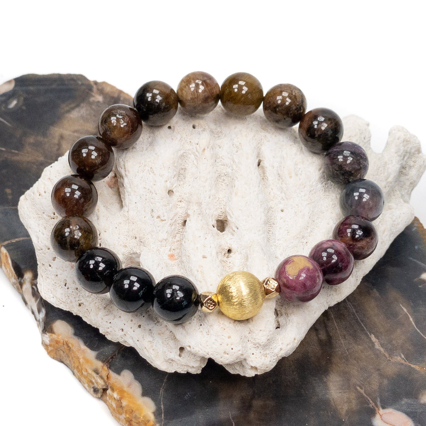 Shades of Tourmaline Stretchy Bracelet (3 Bead Sizes Available) - Gemstone Strand or Finished Bracelet