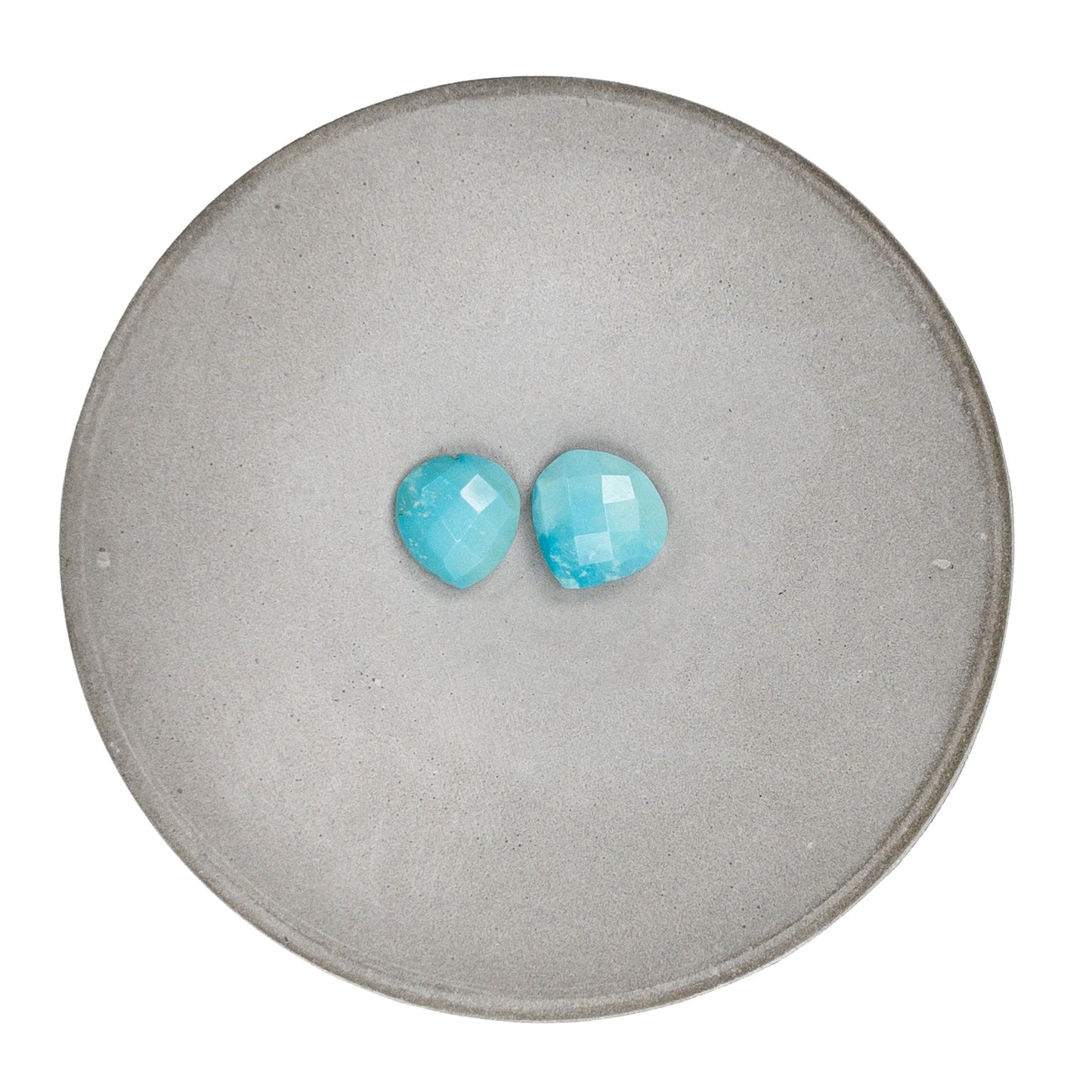 Sleeping Beauty Turquoise Medium Briolette Bead - 2 pcs. (A Matched Pair!)