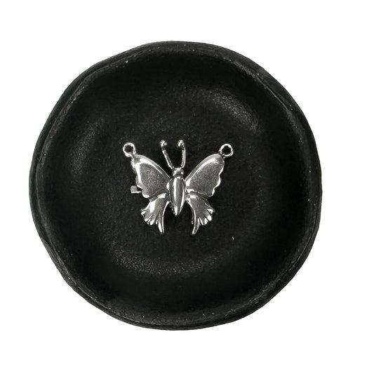 Small Butterfly Hook and Eye Clasp (2 Metals) - 1 set (S134)-The Bead Gallery Honolulu
