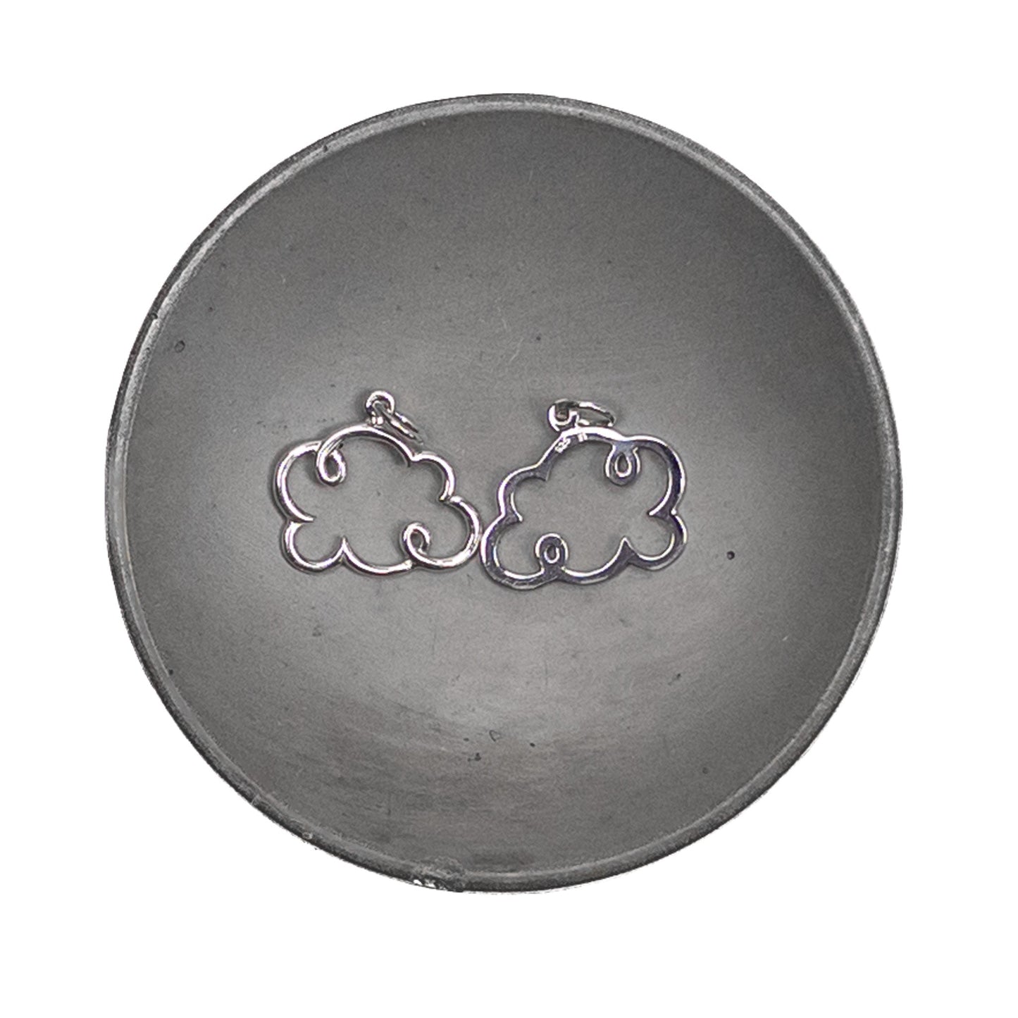 Small Cloud Charm (3 Precious Metal Options) - 1 pc.-The Bead Gallery Honolulu