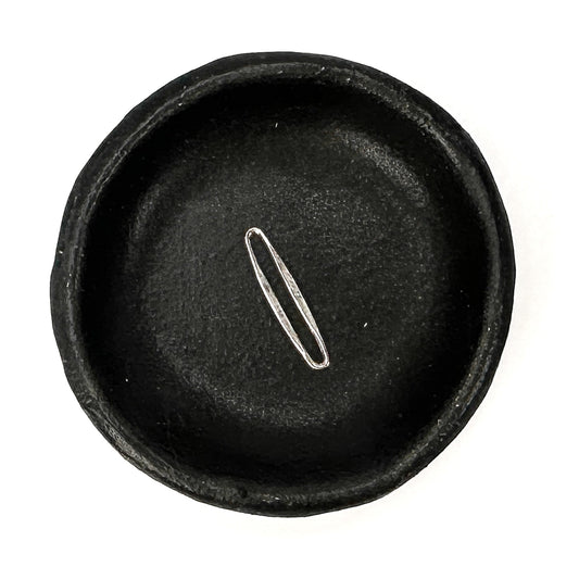 Small Skinny Oval Link (Sterling Silver) - 1 pc. (M1347)-The Bead Gallery Honolulu