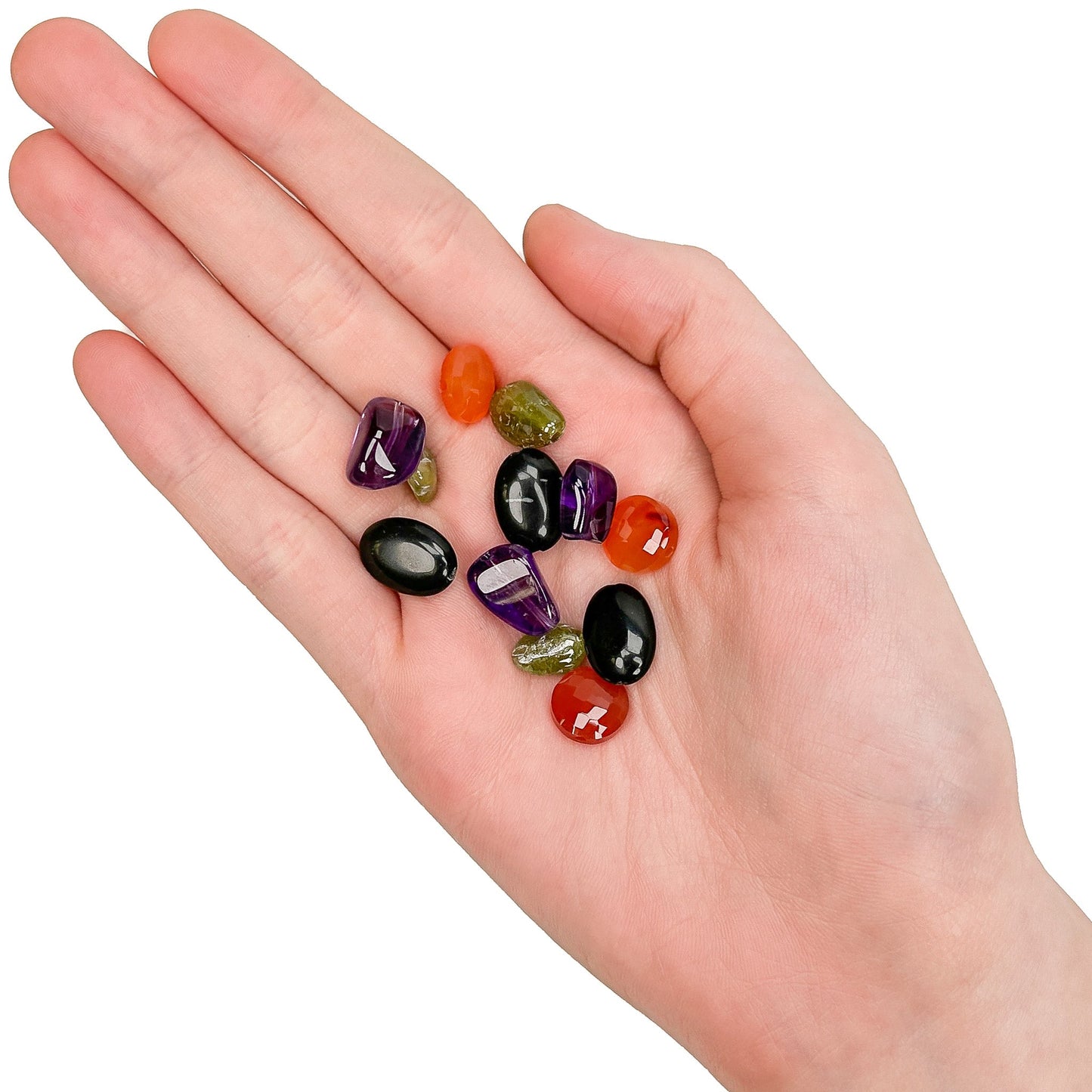 Spooky Halloween Gemstone Bead Mix - 12 pcs.-The Bead Gallery Honolulu