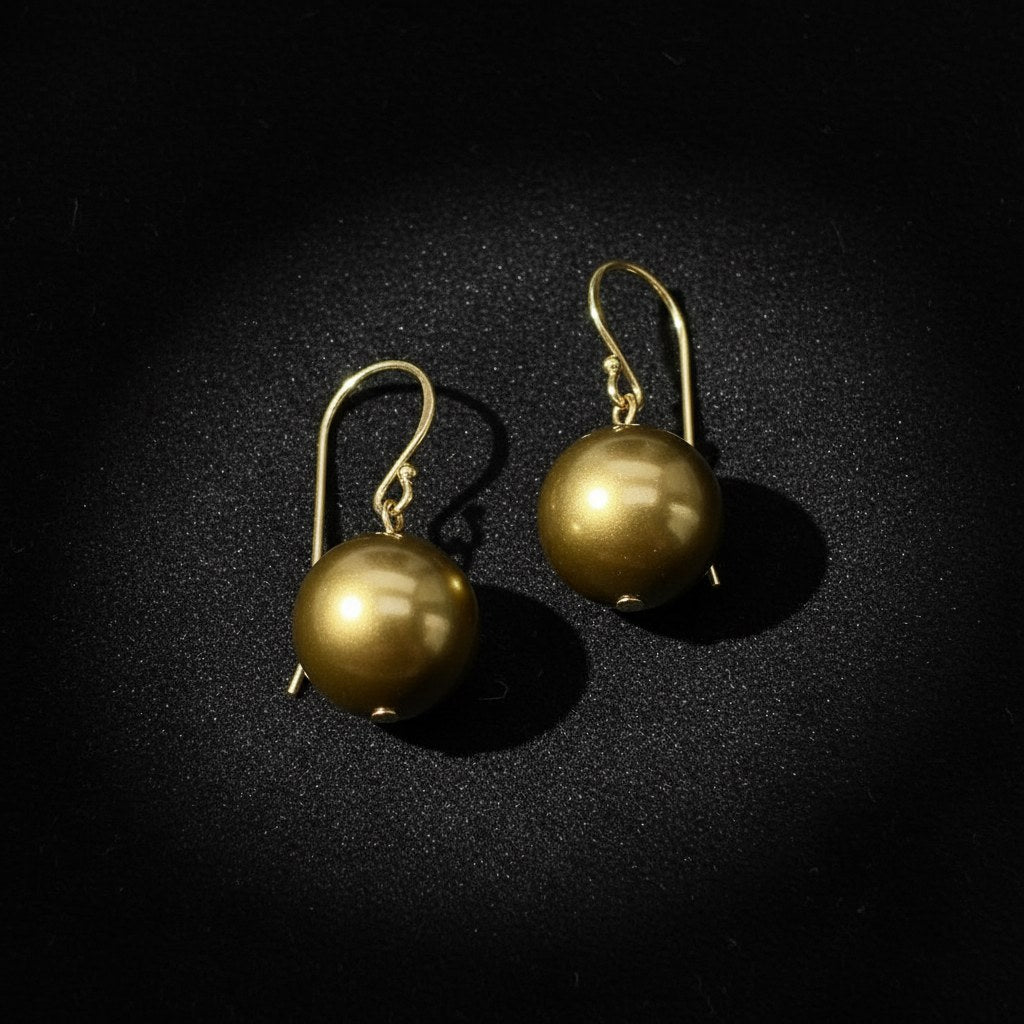 AI Enhanced – Transform into luxury e-commerce earring shot with dramatic lighting