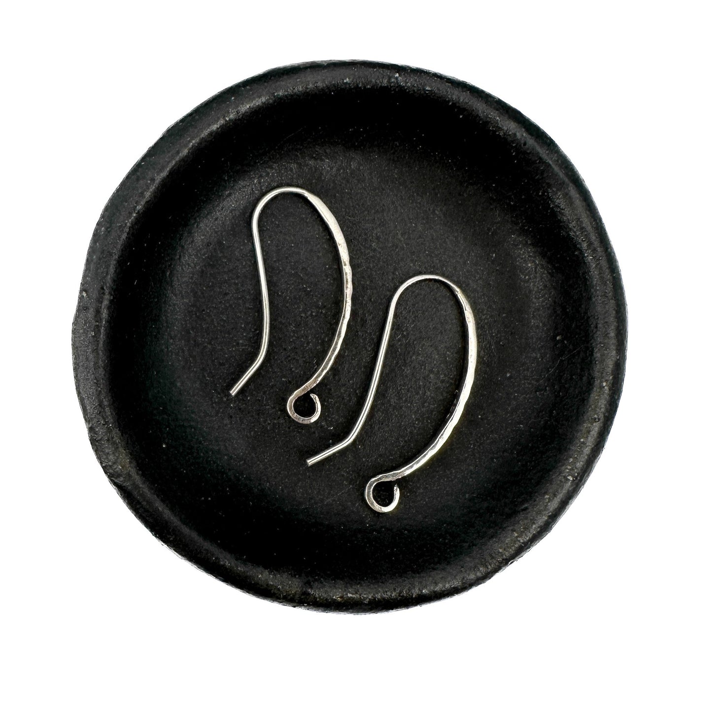 Textured Fancy Sterling Silver Earwire - 1 pair (S688)