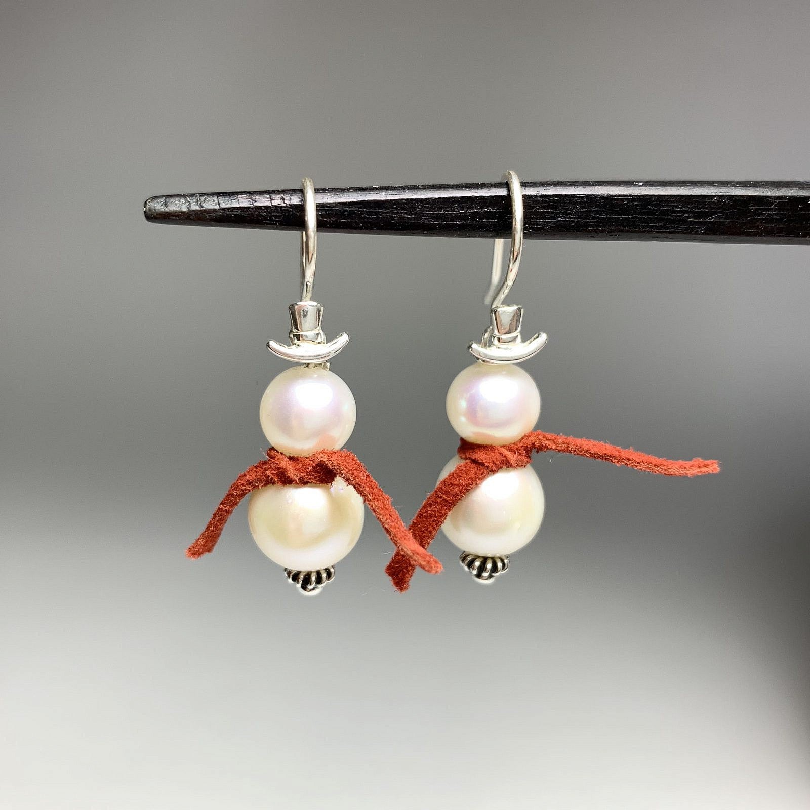 Top Hat Earwire (2 Metal Options) - 1 pair-The Bead Gallery Honolulu