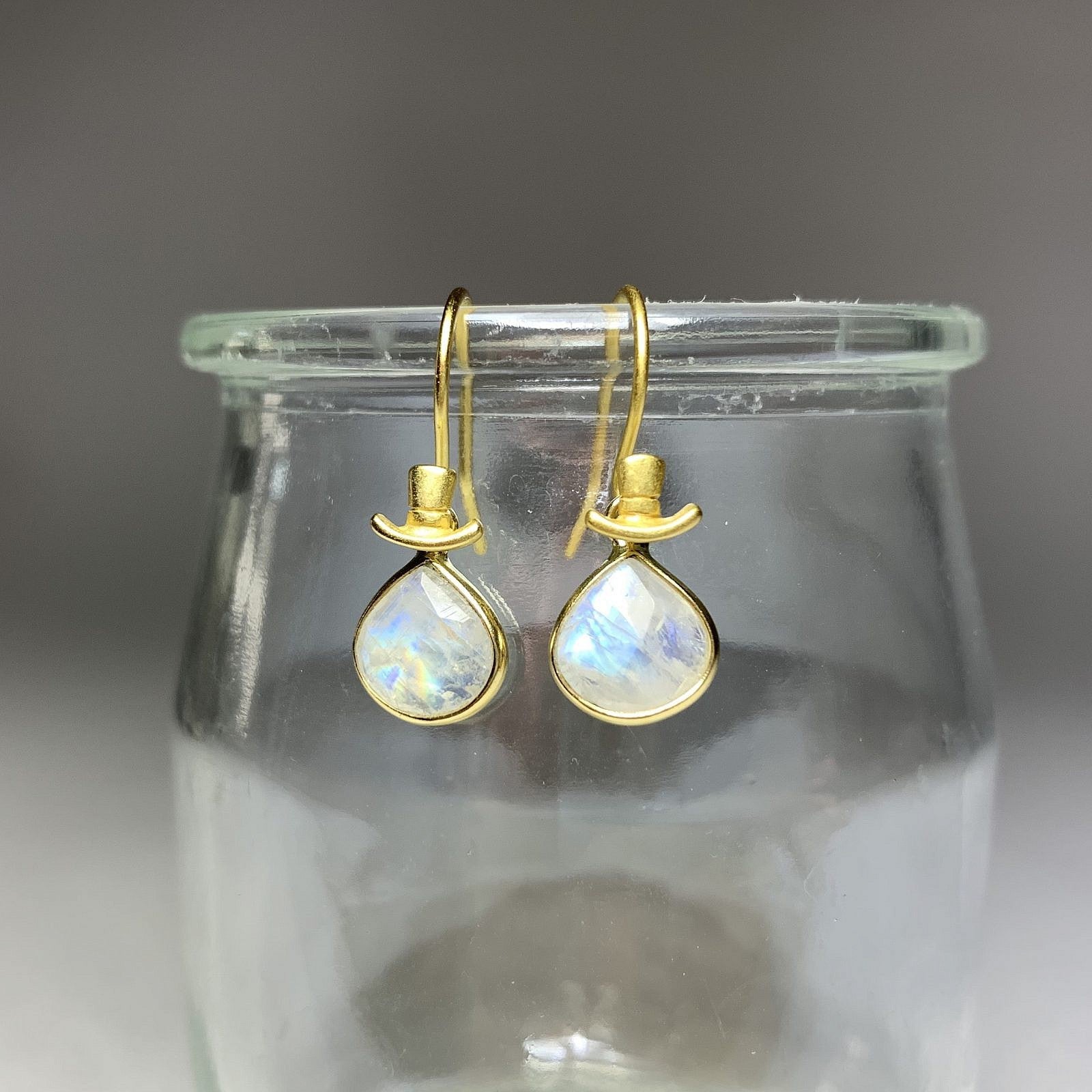 Top Hat Earwire (2 Metal Options) - 1 pair-The Bead Gallery Honolulu