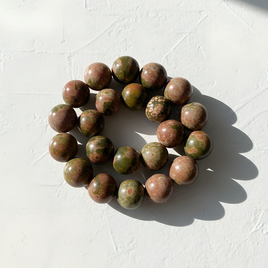 Ocean Jasper 16mm Smooth Round Bead (1 pc/P3359)