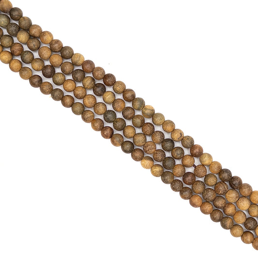 Verawood 6mm Round Bead - 15" Strand-The Bead Gallery Honolulu