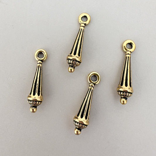 Victorian Finial Drop (2 Metal Options) - 1 pc. (M1539)-The Bead Gallery Honolulu