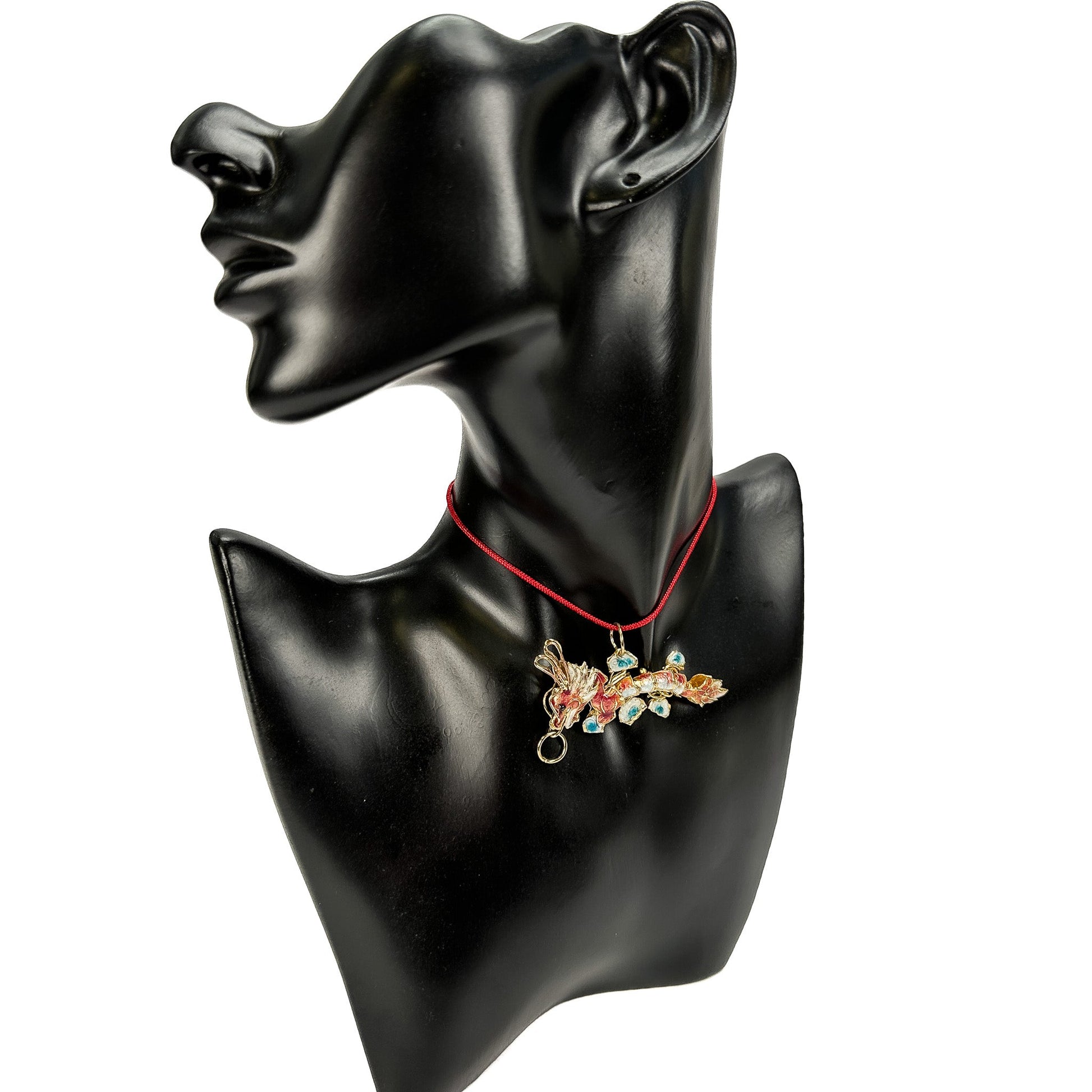 Vintage Dragon Cloisonné Charm - 1 pc.-The Bead Gallery Honolulu