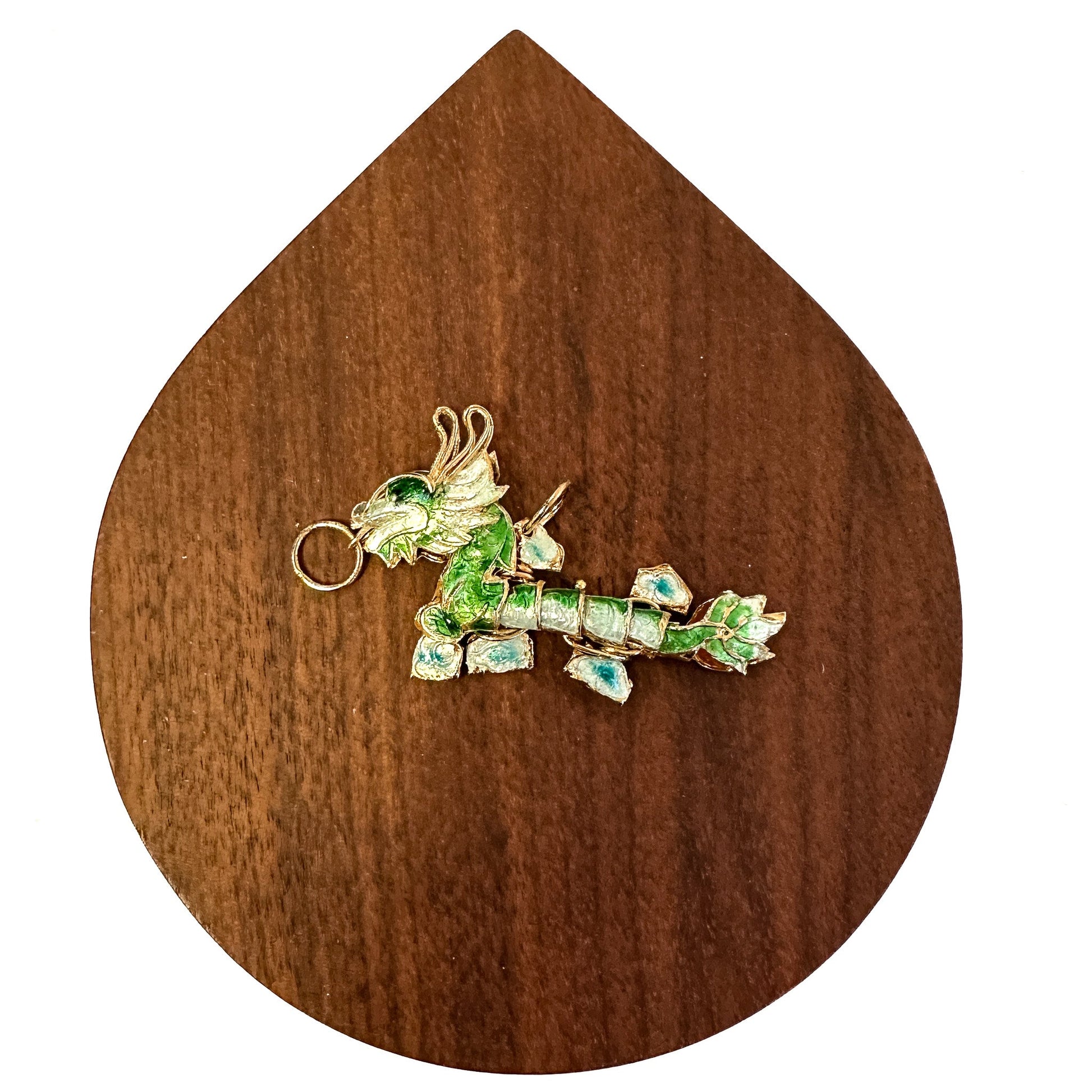 Vintage Dragon Cloisonné Charm - 1 pc.-The Bead Gallery Honolulu