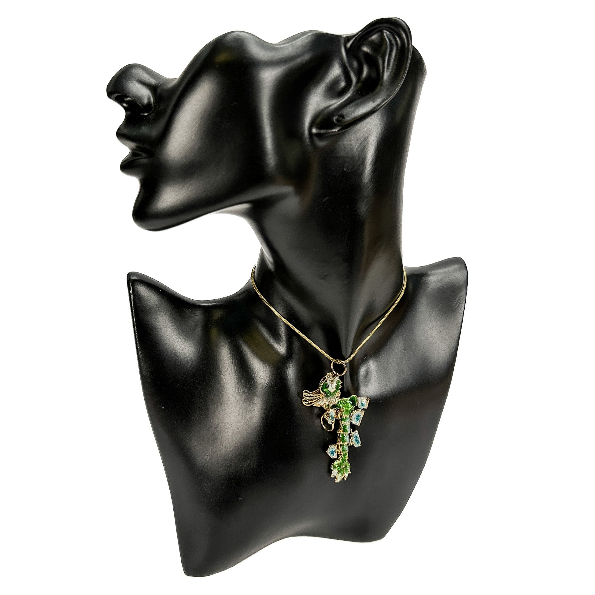 Vintage Dragon Cloisonné Charm - 1 pc.-The Bead Gallery Honolulu