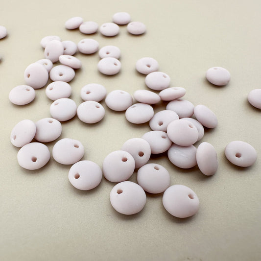 Vintage German 6x2mm Lavender Lentil Glass Bead - 1 pc. (Z295)-The Bead Gallery Honolulu