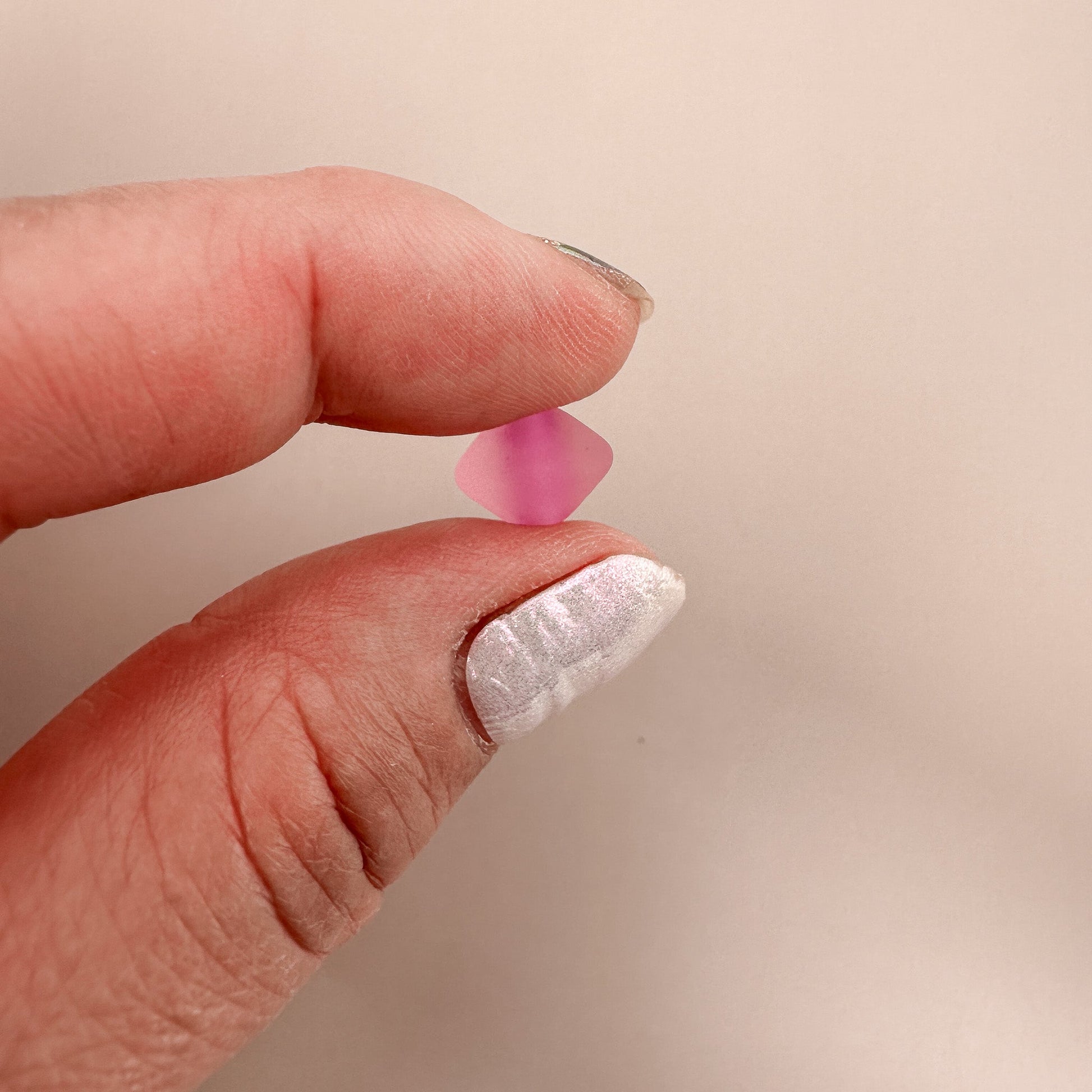 Vintage Handmade Czech 9x11mm Matte Fuchsia Bicone Glass Bead - 1 pc. (Z423)-The Bead Gallery Honolulu