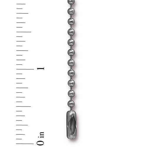 30" Stainless Steel 2.4mm Ball Chain (4 Colors Available) - 1 pc.