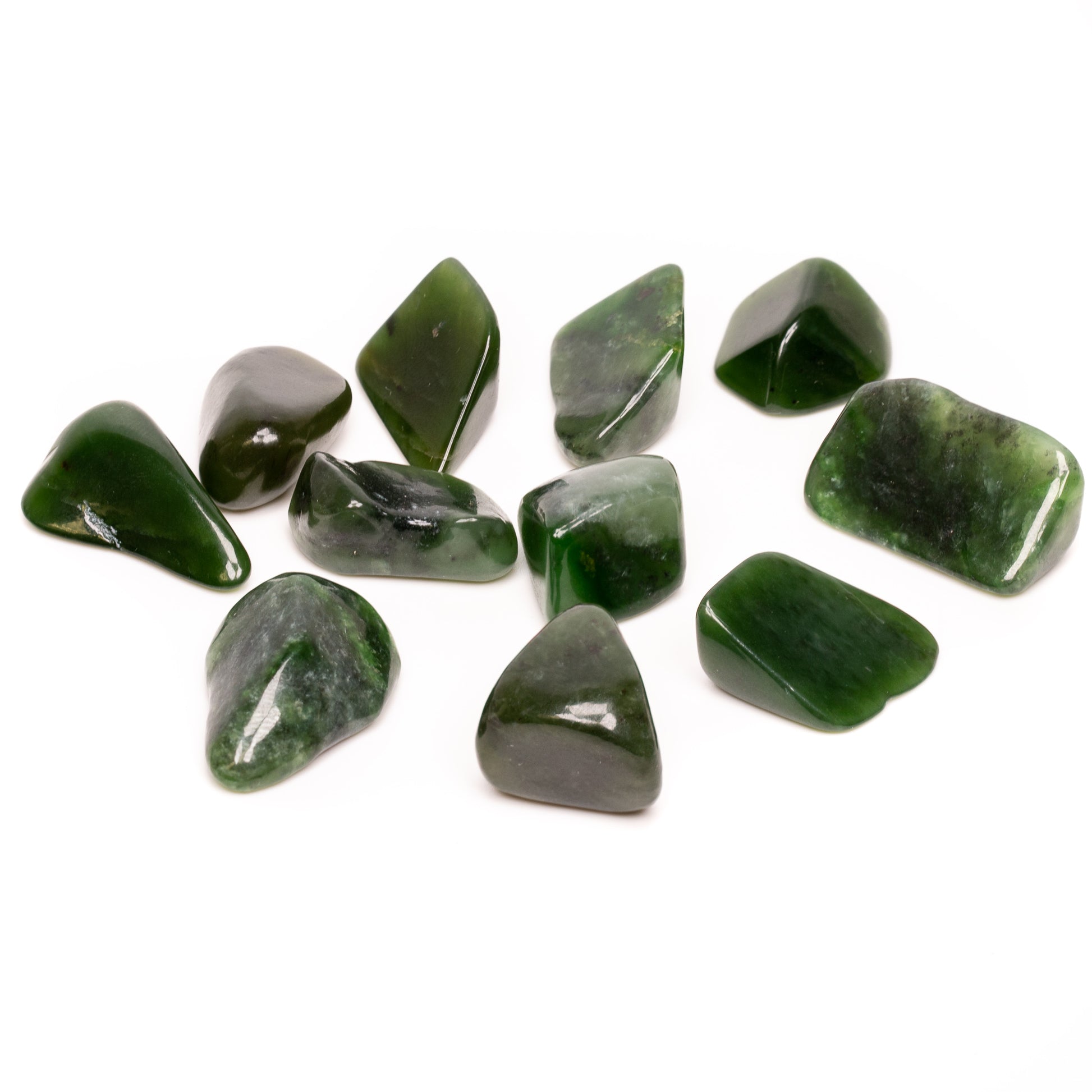 Green Jade Tumbled Stone - 1 piece