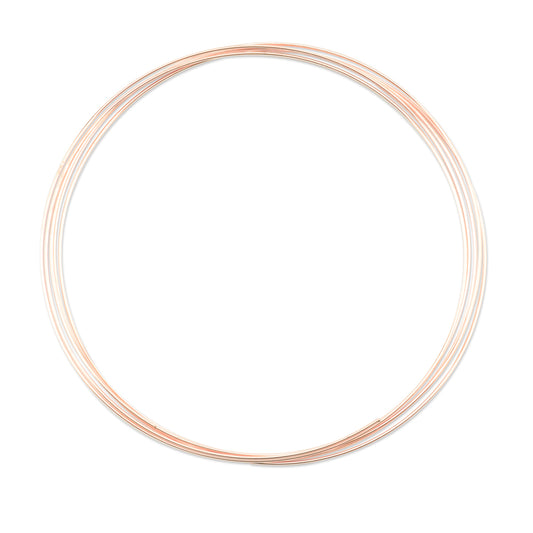 Memory Wire Heavy Duty Large Bracelet Rose Gold Color (approx. 9 coils)-The Bead Gallery Honolulu