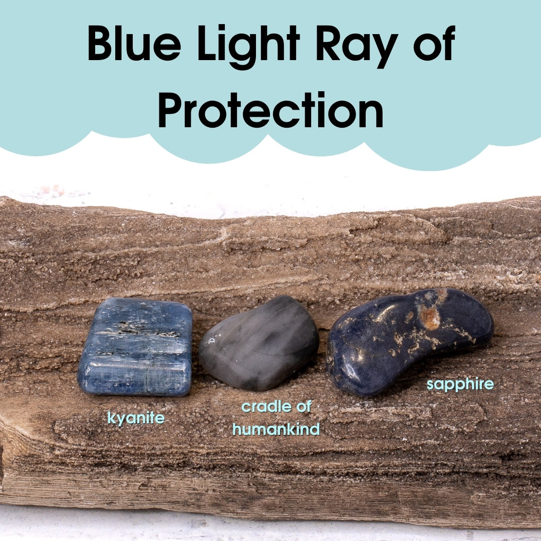 Tumbled Gem Set: Blue Light Ray of Protection