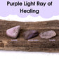 Tumbled Gem Set: Purple Light Ray of Healing