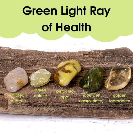 Tumbled Gem Set: Green Light Ray of Health