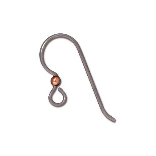 Classic Earwire with 2mm Ball (5 Metal Options Available) - 1 pair