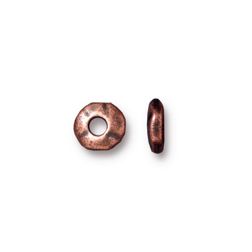 7mm Wavy Nugget Spacer with 2mm Hole (3 Colors Available) - 10 pcs.