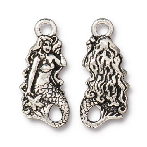 Sassy Mermaid Charm (2 Colors Available) - 2 pcs.