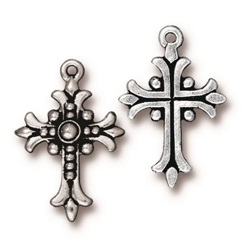 Goth Cross Charm (3 Colors Available) - 2 pcs.