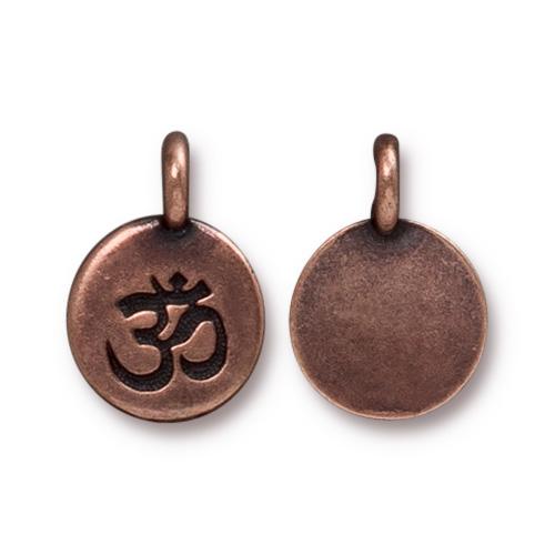 Om Coin Charm (4 Colors Available) - 2 pcs.
