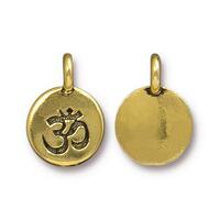Om Coin Charm (4 Colors Available) - 2 pcs.